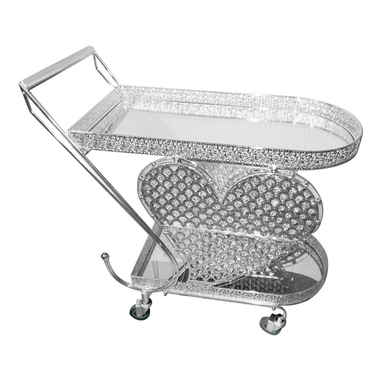 Carrito de Servicio "Corazón de Cristal"