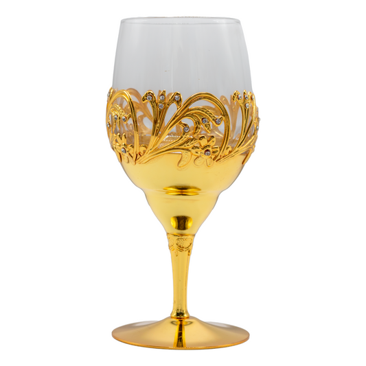 Copa de Vino "Elegancia Dorada"